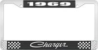 1969 CHARGER LICENSE PLATE FRAME - BLACK