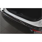 Zwart RVS Achterbumperprotector passend voor Mazda MX-30 2020- - 'Ribs'