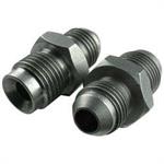 Hose Adapter, Power Steering Type, Straight, Steel, -6 AN Male Threads, 16mm x 1.5 Male Inverted Flare,