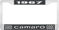 1967 CAMARO LICENSE PLATE FRAME STYLE 1 BLACK