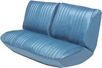 Split Bench Medium Blue Vinyl Upholstery Set