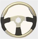 Steering Wheel Missile Silver / Black 360mm