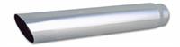 "4"" O.D. x 2 1/2"" inlet x 20"" long S.S. Truck/SUV Exhaust Tip (single wall, angle cut)"