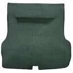 1955-57 Chevrolet Bel Air	 2DR/4DR Hardtop/Sedan	 Molded Trunk Carpet w/o Spare Tire Cutout	 Loop	 Dark Green