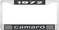 1972 CAMARO LICENSE PLATE FRAME STYLE 1 BLACK