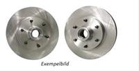 Brake Rotors, Cross-drilled/Slotted, Designed To Work with CLP 11 in. Car Rear Disc Brake Conversion, Pair