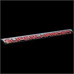 Badge,Supercharged,Billet,Red