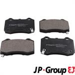 Rear brake pads with acoustic warning system