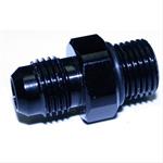 Adapter, Nitrous Bottle, Aluminum, Black Anodized, Male -6 AN O-Ring to Male -6 AN