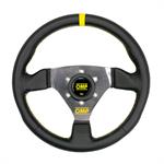 "300" STEERING WHEEL LEATHER BLACK 