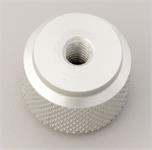 Air Filter Assembly Wing Nut, Billet Aluminum, Clear Anodized, 1/4-20 in. Thread, Each