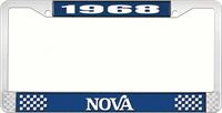 nummerplåtshållare, 1968 NOVA STYLE 2 blå