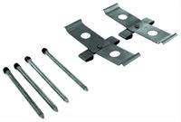 brake hardware kit, disc brakes, front, rear