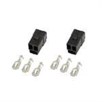 Gauge Wire Connectors, 3-prong Plug Type, 3-pin, Female, Black