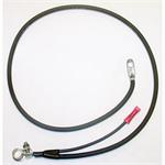 Battery Cable, 4-gauge, Assembled, Black Rubber Jacket, 48 in. Length, Chevy, Jeep, Lincoln, Toyota, Each
