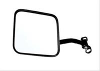 Mirror, Replacement, Driver Side, Steel, Black, Manual, Jeep, Each