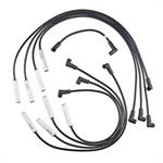 Spark Plug Wires, Extreme 9000 Ceramic, Spiral Core, 8mm, Black, 180 Degree Boots, Chevy, GMC, 454, Set