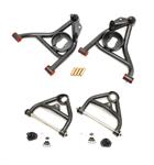 Control Arms, Tubular, Front, Upper and Lower, Steel, Black