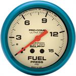 Fuel pressure, 67mm, 0-15 psi, mechanical