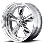 Wheel, VN405 Custom Torq-Thrust II, Aluminum, Polished, 18 in. x 8 in., 5 x 4.75 in. Bolt Circle, 4.000 in. Backspace