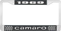 1969 CAMARO LICENSE PLATE FRAME STYLE 1 BLACK