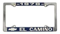 79 EL CAMINO LICENSE FRAME