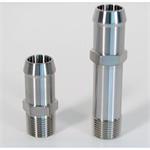 Fitting, Straight, 3/4 in. NPT Male to 1 in. Hose Barb, Stainless Steel, Natural, Each