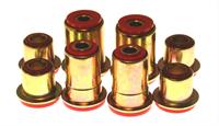Control Arm Bushings, Front, Upper/Round Lower, Polyurethane, Red