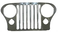 Grille Overlay Kit Stainless Jeep
