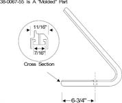 Front door vent weatherstrip