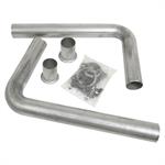 Exhaust Downpipes, Mild Steel, Aluminized, 2.5 in. Diameter, For SUM-G9200/SUM-G9200N Manifolds