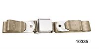 Seat belt, one personset, front, tan