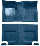 1965-68 Mustang Fastback Passenger Area Loop Floor Carpet Set without Fold Downs - Medium Blue