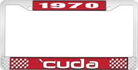 1970 'CUDA PLATE FRAME - RED