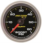 Boost pressure, 52.4mm, 0-60 psi, electric