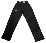 Driving Pants, Single Layer, Fire-retardant cotton, Black, Summit Racing Equipment® Logo, SFI 3.2A/1, X-Large