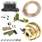 Power Booster & Dual Master Cylinder Conversion Kit, For Drum Brakes, With GM Proportioning Valve