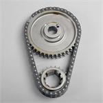 Timing Chain and Gear Set, Double Roller, Steel Sprockets, Ford, Small Block, Set