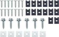 Grille Fasteners, Steel, Zinc Plated, Chevy, Kit