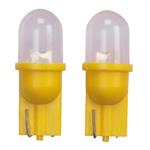 T-10 LED Lampen 12V Geel, set à 2 stuks