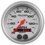Speedometer, GPS Enabled, Ultra-Lite, 0-140 mph, 3 3/8 in., Analog, Electrical, Rally-Nav Display, Each