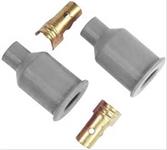 Distributor Boots and Terminals, Gray, Socket, Straight