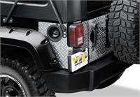 Protection Plate Aluminum Rear Corner Black