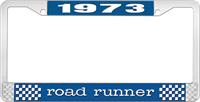 1973 ROAD RUNNER LICENSE PLATE FRAME - BLUE