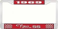 nummerplåtshållare, 1969 NOVA SS STYLE 3 röd