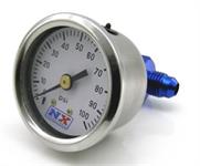 Fuel pressure, 45mm, 0-100 psi, mechanical
