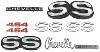 Emblem Kit, 1972 Chevelle Super Sport (SS) 454