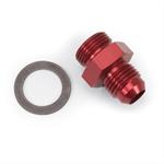Fitting, Carburetor Inlet, -6 AN Male to 5/8-20 in. Male, Aluminum, Red, Each
