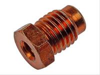 Inverted Flare Nut, Steel, Red, 11mm x 1.5 Thread