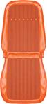 Orange Houndstooth Vinyl Front Bucket Seat Upholstery